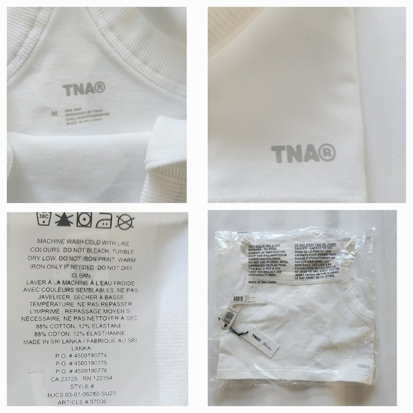 Brand new with tag Aritzia TNA size medium top. - Picture 9 of 9